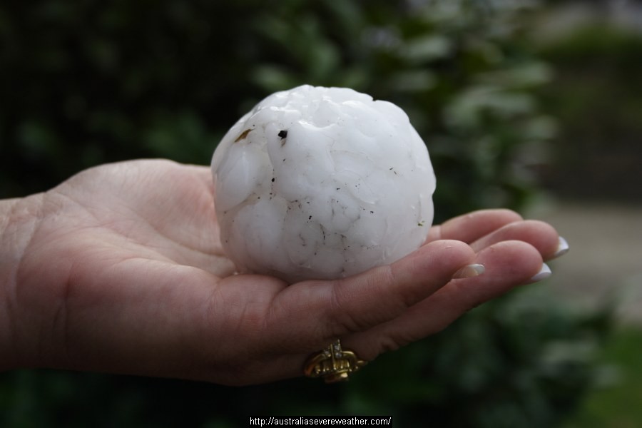 hail damage caused by western Sydney supercell