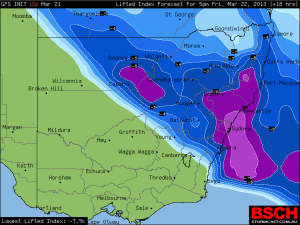 storms_east_nsw_GFS_surface_lifted_index_22nd_march_2013