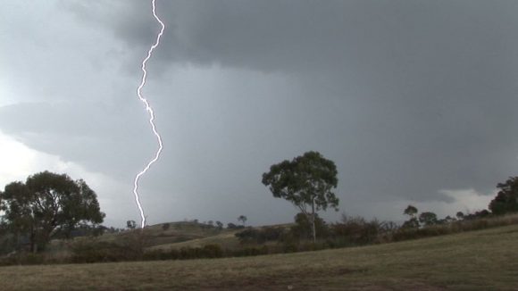 Spectacular lightning display Mt Panorama (Bathurst) 21 January 2012 1