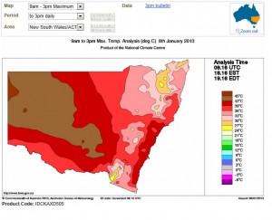 Catastrophic Bushfires and Heat Waves Central and Eastern Australia  January 2013