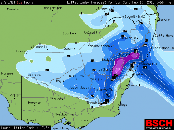 Severe Storm Potential NSW February 9-12-2013 1