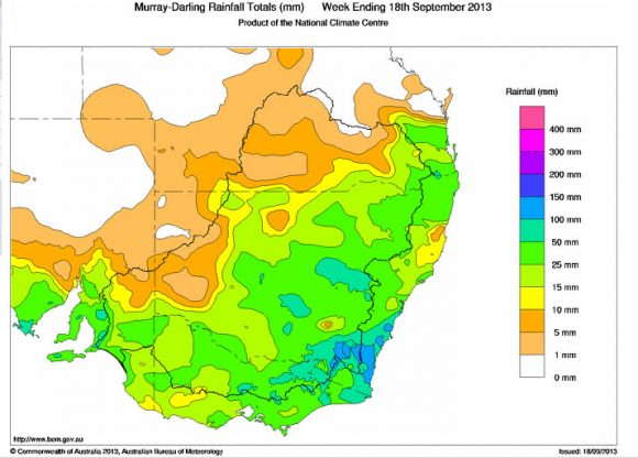 Rain Event and Storms NSW 16th to 17th September 2013
