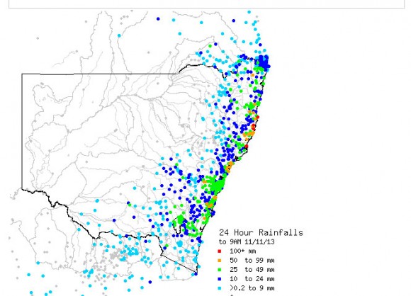 Rain and Storms from 9th November 2013 5
