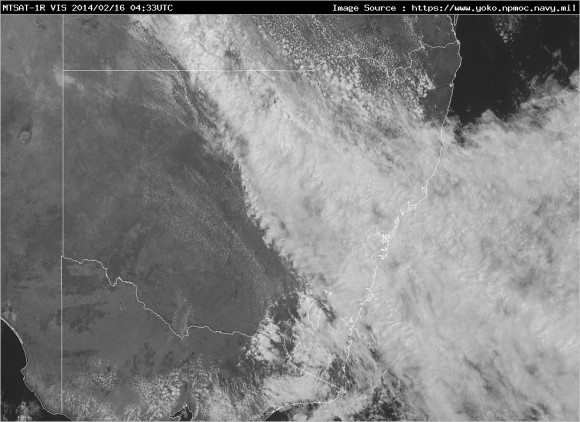 Latest Satellite Visible Image nsw vis latest 16th_February 2014 3pm