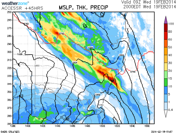 Rain Event Central Coast 19th February 2014