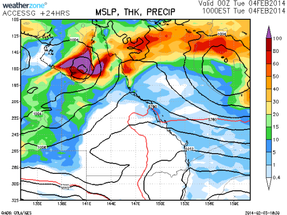 Tropical Cyclone Fletcher 3rd February 2014