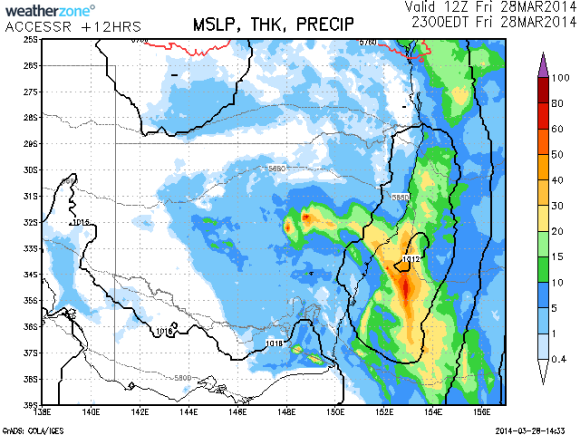 Rain Event 28th March 2014