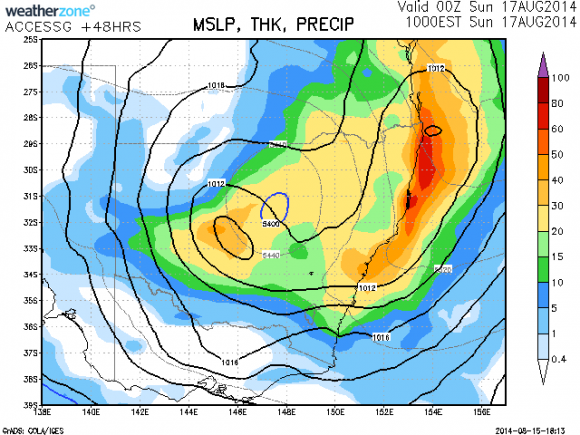 Rain event 16th 17th august 2014