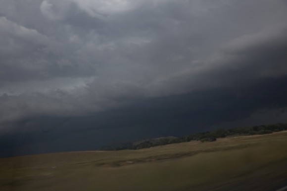 False "tornado" scud from cold outflow