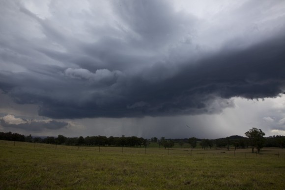 Clear slot beginning to appear in what looks like a supercell