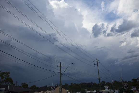 Last cells of the day approaches from the northwest