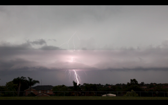 Sydney Lightning Christmas Day 2014