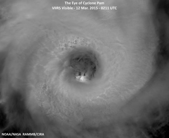 Tropical Cyclone Pam Eye