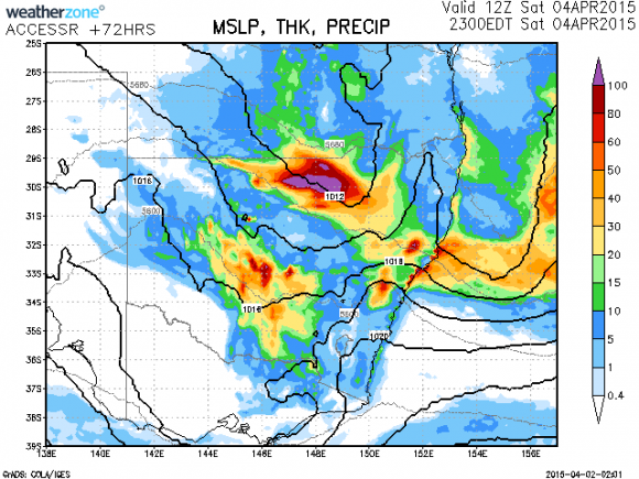 Rain Event 4th April 2015