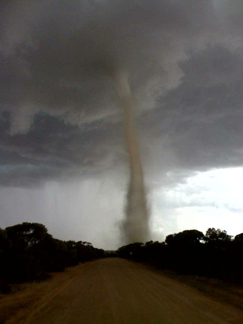 Landspout tornado South Australia