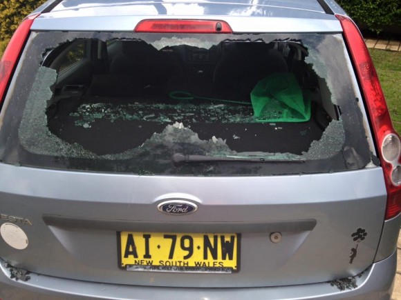 window-smashed-by-giant-hailstones-red-rock-nsw