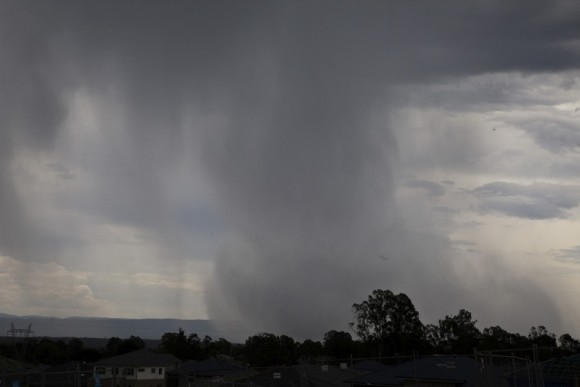 microburst developing