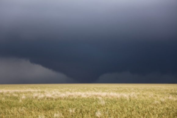 Perryton Tornado becomes a wedge tornado quickly from a cone tornado.