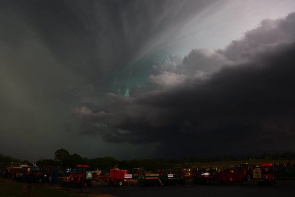 bell shaped updraft supercell