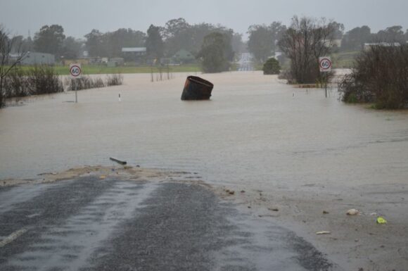 Flooded roads Flooded roads