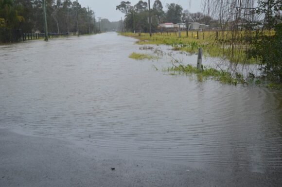 Flooded Road Kenyan Road Schofields 