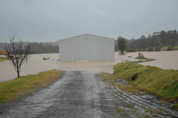 Flooding around Mc Graths Hill