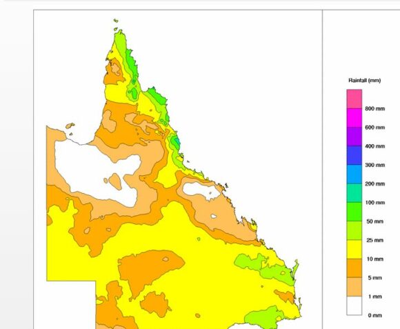 Queensland rainfall for June 2022