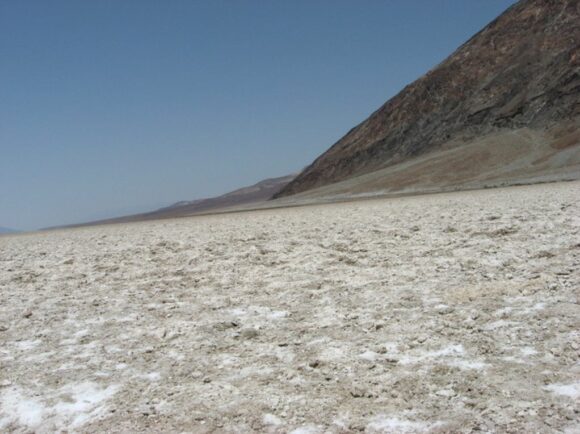 Death Valley Location of where the water would have ponded