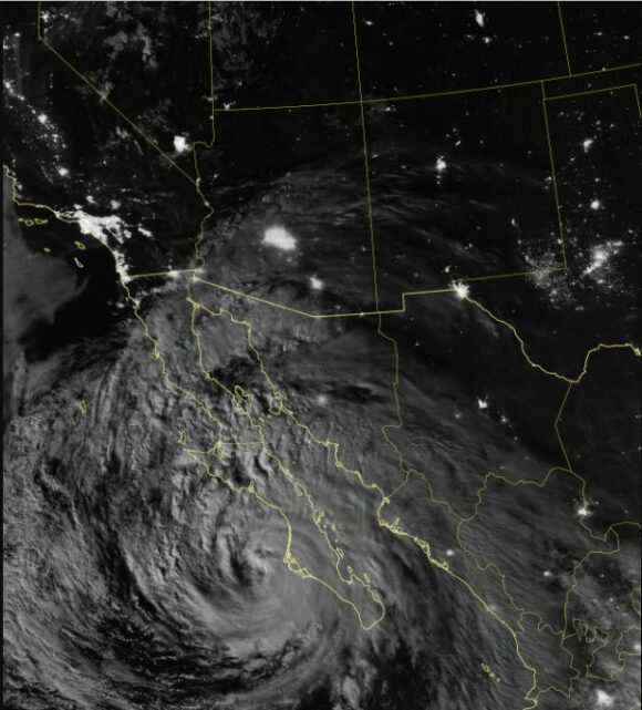 Satellite image of Tropical Storm Kay NASA Image of Tropical Storm Kay
