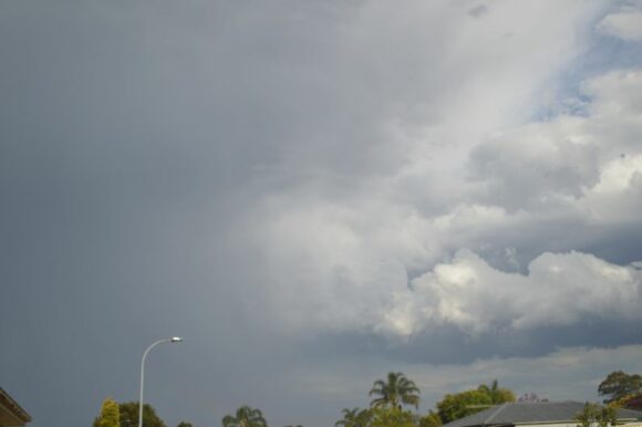 Blacktown storms Sunday 27 November 2022 Image of storm looking east 27 November 2022