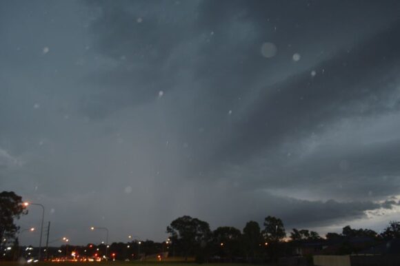 Major thunderstorms over Western Sydney January 24 2023.