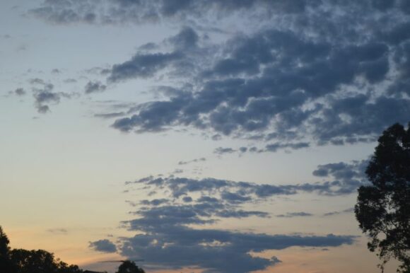 Sunset Western Sydney and signs of the approaching cool change