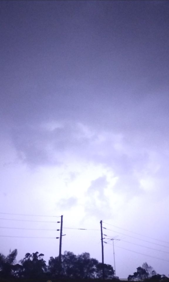 Major thunderstorm over Western Sydney with lightning Tuesday 24 January 2023.