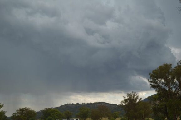 Developing intense storm looking south of Murrurundi