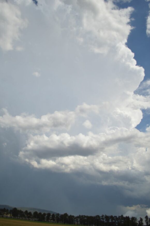 Powerful storm and updraft towers near Wingen Upper Hunter Valley