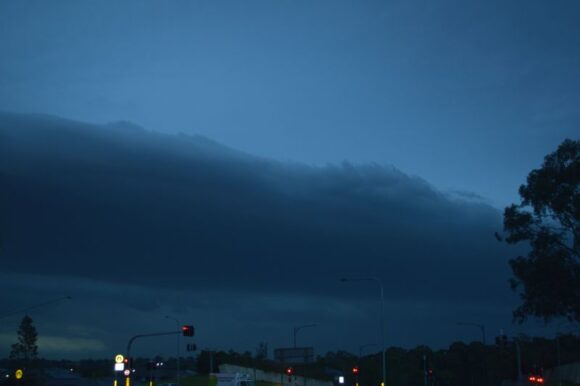 Squall line approaches from west at Blacktown