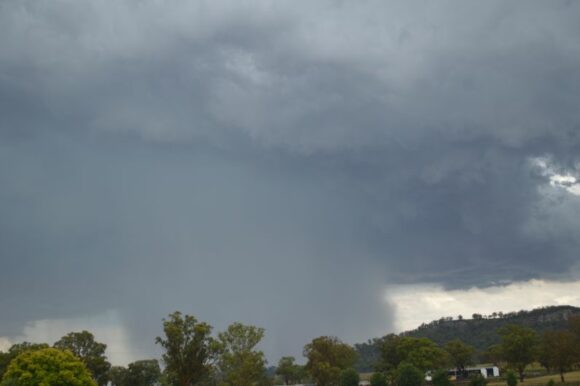 Developing intense storm looking south of Murrurundi