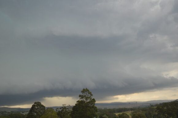Significant thunderstorm over Muswellbrook Hunter Valley looking west