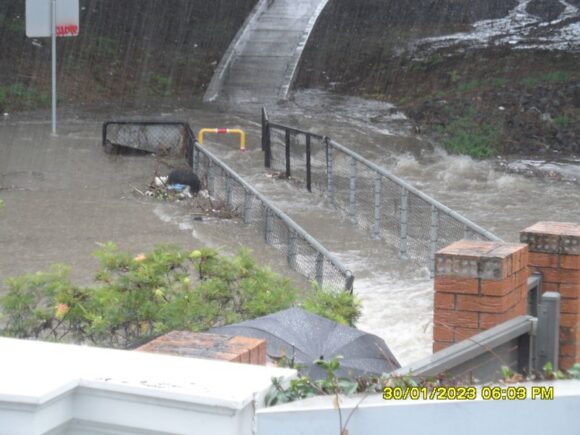 Flooding from afternoon storm Granville / Merrylands Monday 30 January 2023