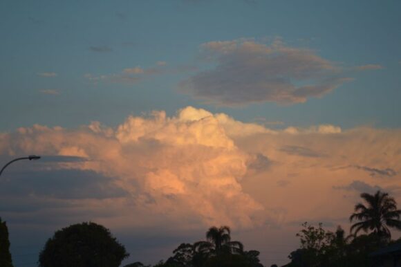 Photo of evening storm taken from Doonside looking east