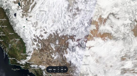 California snowfall - March 2023