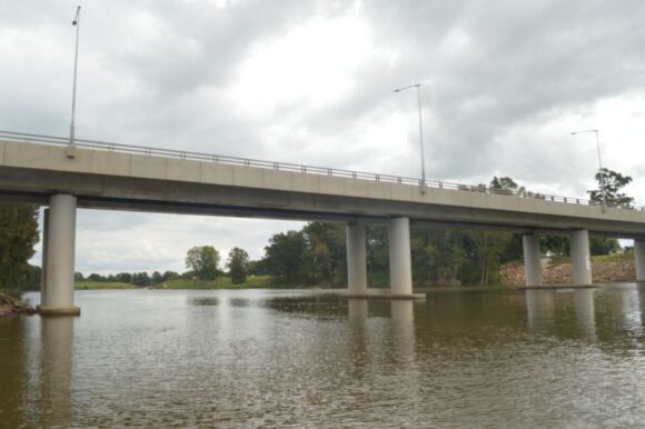 Windsor and Windsor Bridge during the March 2022 floods Windsor and Windsor Bridge during the March 2022 floods