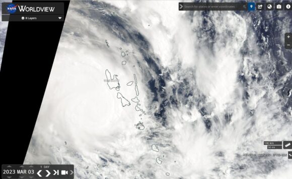 Tropical Cyclone Kevin Vanuatu Friday March 3 2023
