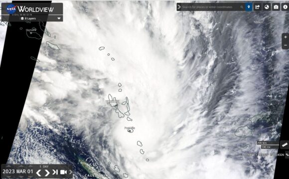 Tropical Cyclone Judy March 1 2023