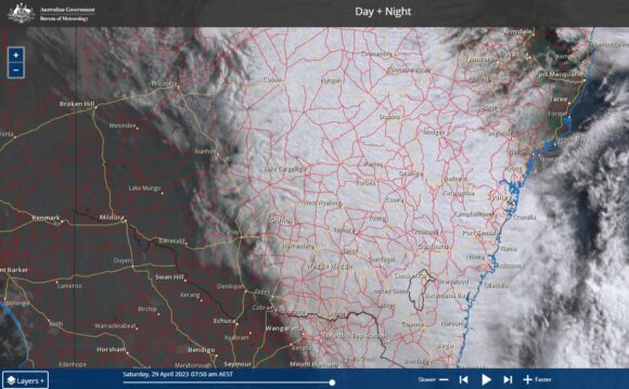 Eastern Australia rain event 29 and 30 April 2023.