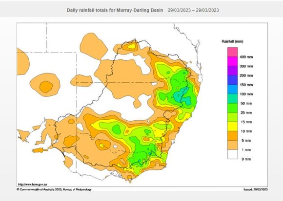 Rain and storm events Eastern Australia March 23 to March 29 2023