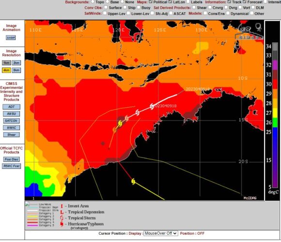 Tropical Cyclone Ilsa NW Western Australia April 10 2023