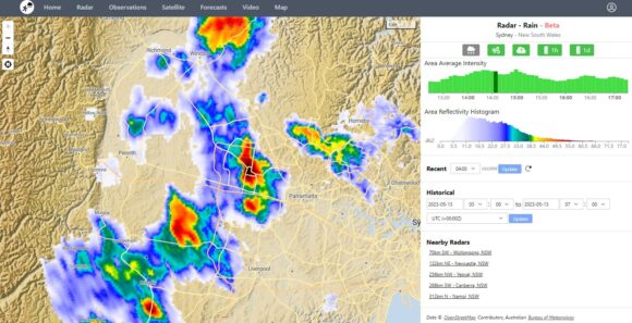 Saturday afternoon thunderstorms May 13 2023