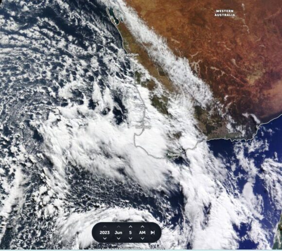 Strong cold front 5 to the 9 June 2023