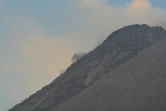 Volcanic eruptions and thunderstorms - Gunung Merapi Indonesia July and August 2023.